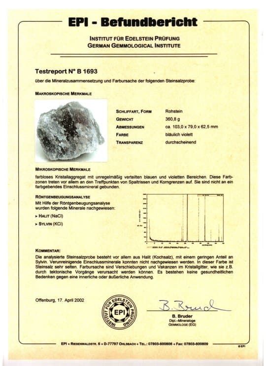 Exkurs zum blauen Steinsalz finden Sie hier: